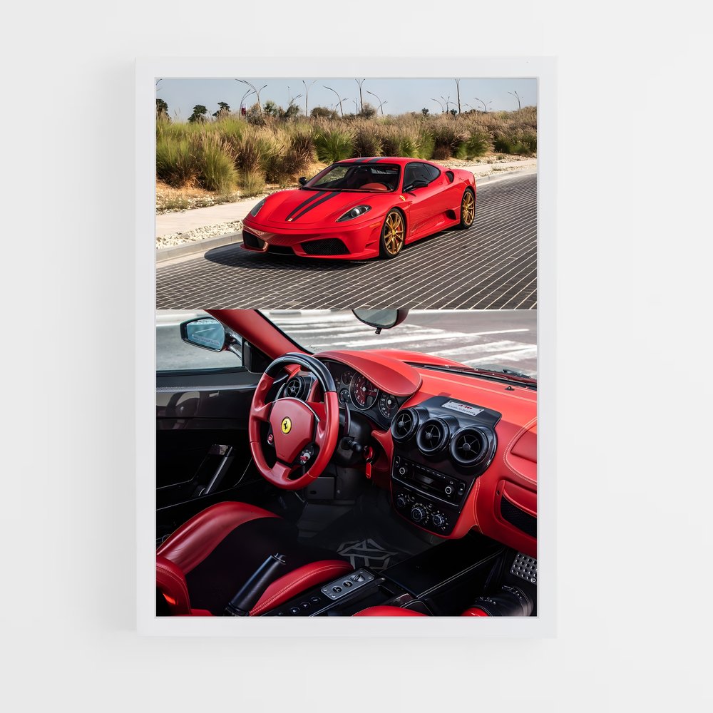 Poster La Ferrari Rouge (vue 3)